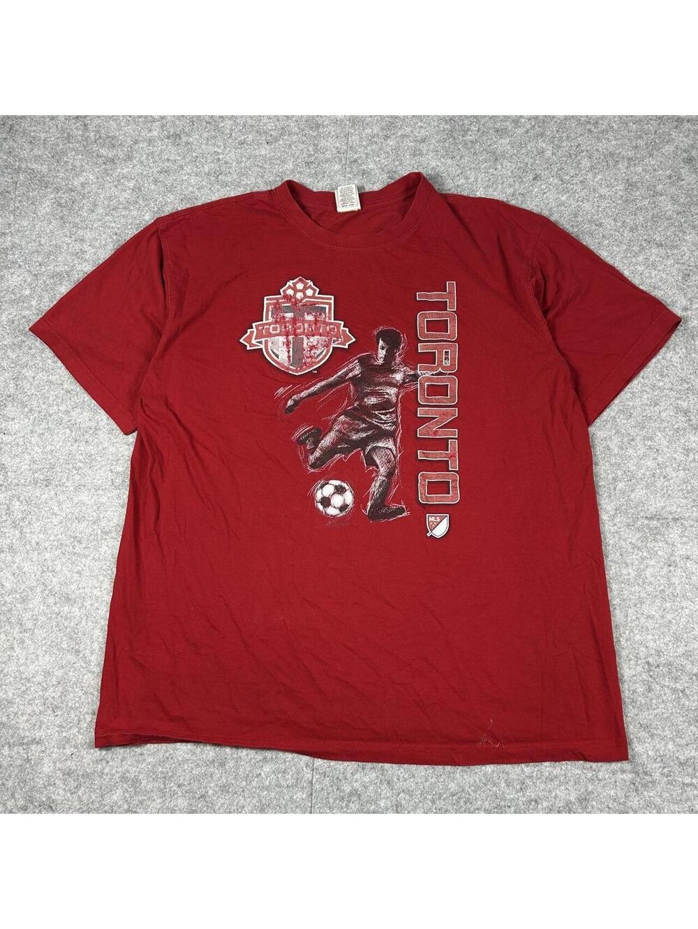Vintage MLS Toronto FC Faded Soccer Football T Shirt Size XL